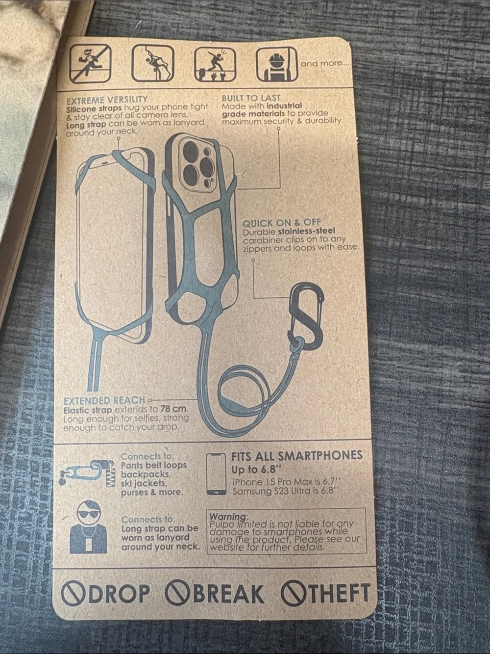 Pulpo Safety Phone Lanyard